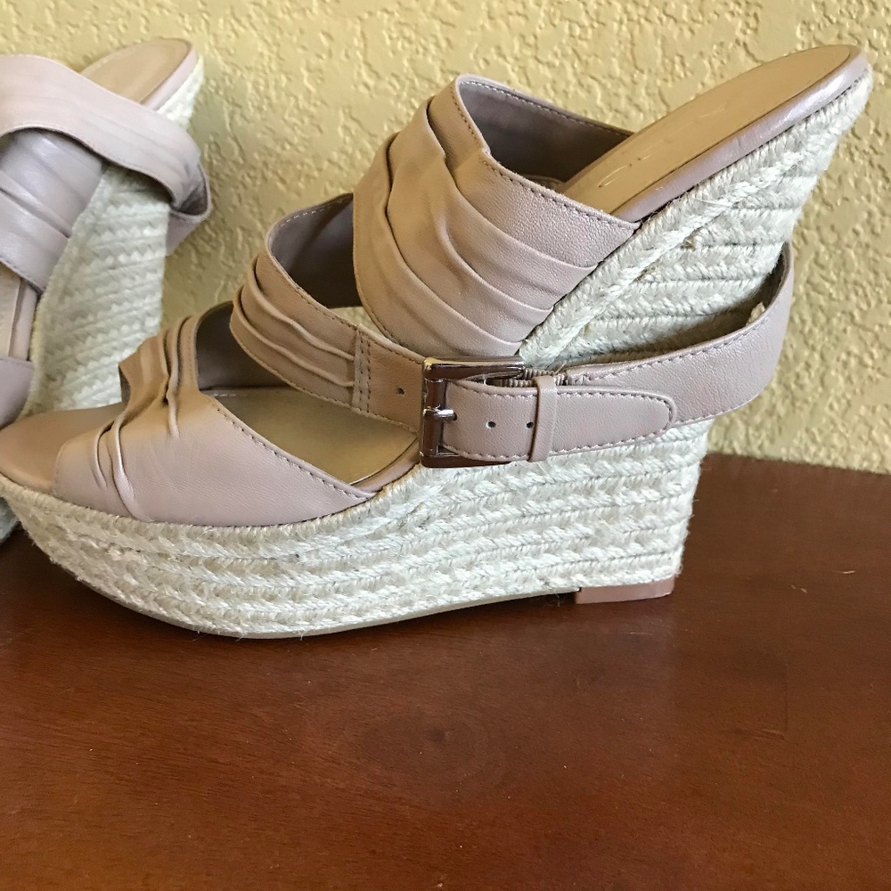 ALDO Tan Wedge Sandals